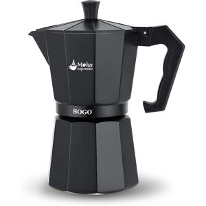 Sogo Cafetera Moka de Aluminio - Aluminio Sogo Cafetera Moka de Aluminio - Aluminio