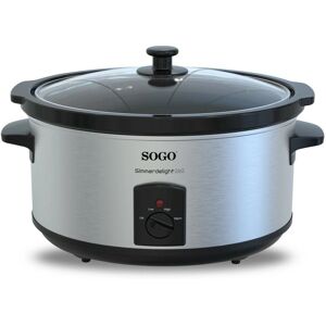 Sogo OLL-SS-10795 Slow Cooker - 5,5L - Schwarz Sogo OLL-SS-10795 Slow Cooker - 5,5L - Schwarz
