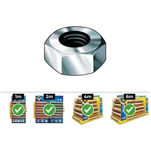 CELO 500 pièces de écrous hexagonaux zingués - Ensemble de 500 - Publicité CELO 500 pièces de écrous hexagonaux zingués - Ensemble de 500 - Publicité