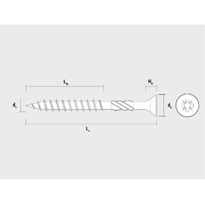 Viti in legno zincate Celo - 3x20mm - Viti Viti in legno zincate Celo - 3x20mm - Viti