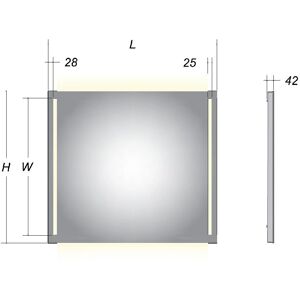 Kronenbach Sun Lichtspiegel - LED, 80x60cm - Spiegel Kronenbach Sun Lichtspiegel - LED, 80x60cm - Spiegel
