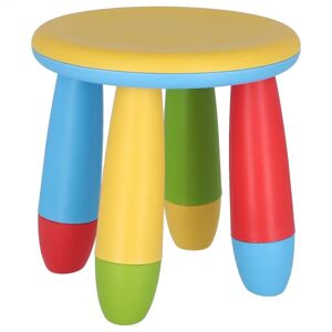 Tabouret enfant jaune en plastique - 30x26x30 cm - Assise ronde - Publicité Tabouret enfant jaune en plastique - 30x26x30 cm - Assise ronde - Publicité