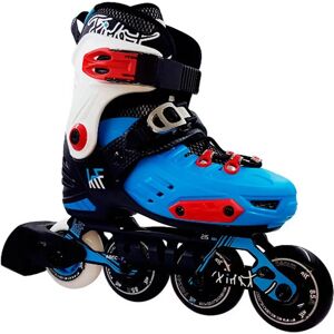 KRF Nouveau Concept Urbain Patins en Ligne - Freeskate Ajustable, Bleu, Modèle S - Publicité KRF Nouveau Concept Urbain Patins en Ligne - Freeskate Ajustable, Bleu, Modèle S - Publicité