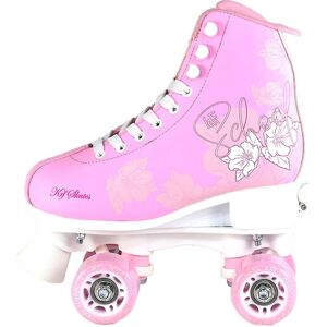 Krf Flor Patines escolares rosa ajustables - Patines en línea Krf Flor Patines escolares rosa ajustables - Patines en línea