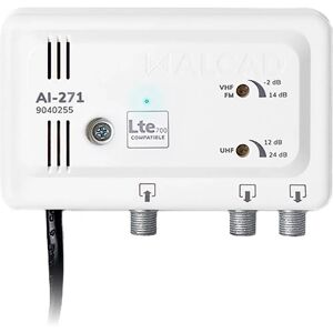 ALCAD AI-271 zesilovač signálu - Vnitřní TV/FM, LTE filtr ALCAD AI-271 zesilovač signálu - Vnitřní TV/FM, LTE filtr