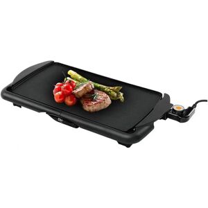 EDM Piastra da griglia piatta nera - Antiaderente - 2000 W EDM Piastra da griglia piatta nera - Antiaderente - 2000 W