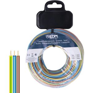 Bobina de cable trenzado - 3 colores, 75m, 450/750V Bobina de cable trenzado - 3 colores, 75m, 450/750V