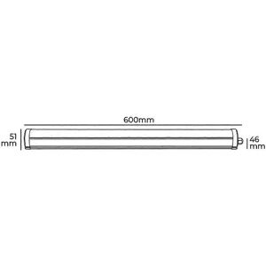 EDM 31403 Lumière LED Blanche - Circuit imprimé - 18 W - 60 cm - IP65 EDM 31403 Lumière LED Blanche - Circuit imprimé - 18 W - 60 cm - IP65