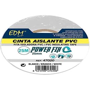 EDM Weiße PVC Isolierband - 25 mm x 25 m EDM Weiße PVC Isolierband - 25 mm x 25 m