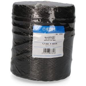 EDM Baumwollrolle - Raffia - Schwarz - 420 m EDM Baumwollrolle - Raffia - Schwarz - 420 m