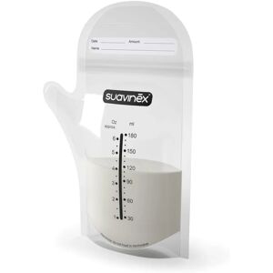 Suavinéx Bröstmelk förvaringspåsar - 25 st, 180ml, Zip-stängning Suavinéx Bröstmelk förvaringspåsar - 25 st, 180ml, Zip-stängning