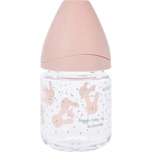 Biberon en verre Suavinex Hygge 120 ml Rose Lapin Pois - Publicité Biberon en verre Suavinex Hygge 120 ml Rose Lapin Pois - Publicité