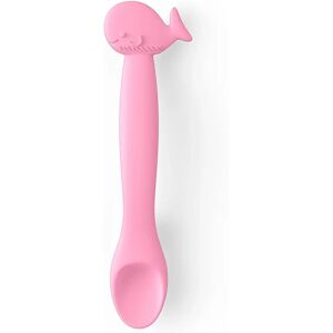 Suavinex Babylepel - Flexibel Siliconen Wal Roze voor Gevoelige Tandvlees Suavinex Babylepel - Flexibel Siliconen Wal Roze voor Gevoelige Tandvlees