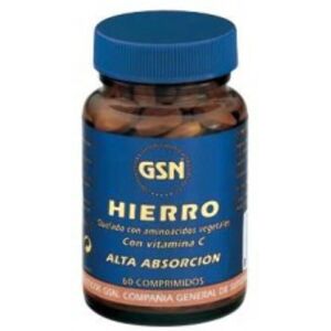 Gsn Hierro 60 Comprimidos - Suplemento alimenticio Gsn Hierro 60 Comprimidos - Suplemento alimenticio