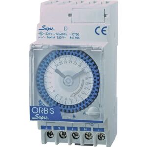 Orbis Timer - 1 Kanal, Analog, 230 V, Hutschiene - Zeitschaltuhr Orbis Timer - 1 Kanal, Analog, 230 V, Hutschiene - Zeitschaltuhr