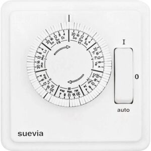 Suevia SU280439 Analog-Programmieruhr für Unterputz, 1200W - Timer Suevia SU280439 Analog-Programmieruhr für Unterputz, 1200W - Timer