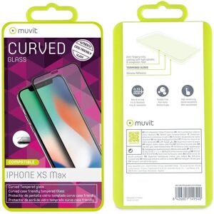 Muvit iPhone XS Max Härdat Glas Skärmskydd - Svart Muvit iPhone XS Max Härdat Glas Skärmskydd - Svart