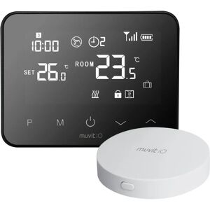 Termostato Intelligente Muvit Io - Casa, Nero Termostato Intelligente Muvit Io - Casa, Nero
