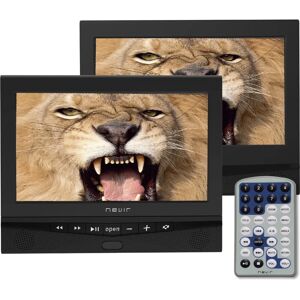 Nevir NVR-2778DVD-PDCU Reproductor de DVD/Blu-Ray portátil - Doble pantalla, Montaje en pared, 10.1", Negro Nevir NVR-2778DVD-PDCU Reproductor de DVD/Blu-Ray portátil - Doble pantalla, Montaje en pared, 10.1", Negro