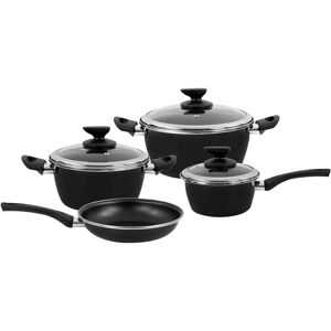 Set di 7 pezzi Magefesa Fit per induzione - Antiaderente, coperchi in vetro Set di 7 pezzi Magefesa Fit per induzione - Antiaderente, coperchi in vetro