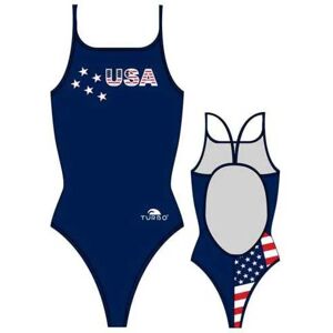Maillot Turbo Bleu Femme - Résistant au chlore, Monopièce - Publicité Maillot Turbo Bleu Femme - Résistant au chlore, Monopièce - Publicité