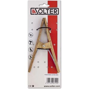 Solter 6023 Morsetto di massa in ottone - Saldatura e messa a terra - 200A Solter 6023 Morsetto di massa in ottone - Saldatura e messa a terra - 200A