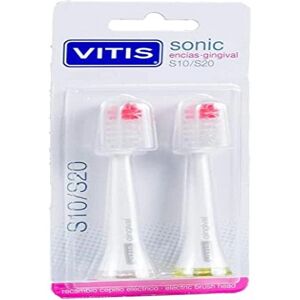Vitis Marca Sonic S10/S20 Testina di Ricambio Gengivale 2 Unità - Spazzolino Elettrico Vitis Marca Sonic S10/S20 Testina di Ricambio Gengivale 2 Unità - Spazzolino Elettrico