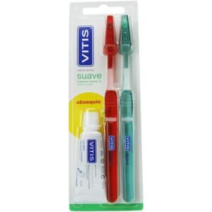 Vitis Brosse Dentaire Douce Double + Pasta Blanchissante 15ml - Kit Dentaire - Publicité Vitis Brosse Dentaire Douce Double + Pasta Blanchissante 15ml - Kit Dentaire - Publicité