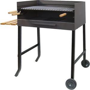 IMEX EL ZORRO - Barbacoa con Ruedas y Parrilla Inox - 50x40x100cm IMEX EL ZORRO - Barbacoa con Ruedas y Parrilla Inox - 50x40x100cm