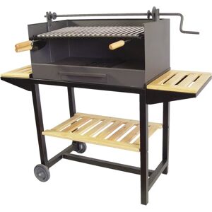 Imex El Zorro Modelo 71541 - Parrilla de acero inoxidable con bandejas de madera Imex El Zorro Modelo 71541 - Parrilla de acero inoxidable con bandejas de madera