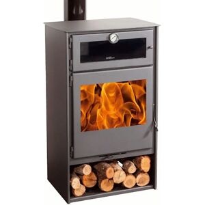 Estufa de Leña con Horno Eco Design Juan Panadero - Titanium - 8 kW Estufa de Leña con Horno Eco Design Juan Panadero - Titanium - 8 kW