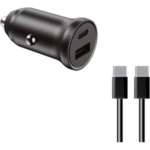 Cargador de coche Ksix BXCRC20W - Carga rápida, USB-C y USB-A Cargador de coche Ksix BXCRC20W - Carga rápida, USB-C y USB-A