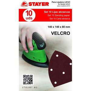 Set di carta vetrata LD 141 - 10 fogli, 140x140x80mm Set di carta vetrata LD 141 - 10 fogli, 140x140x80mm