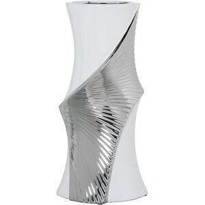 Alexandra House Living Vase Blanco Plateado - Vase Alexandra House Living Vase Blanco Plateado - Vase