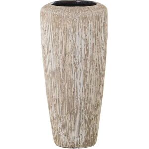 Alexandra House Living Beige White Striped Vase - Vase Alexandra House Living Beige White Striped Vase - Vase