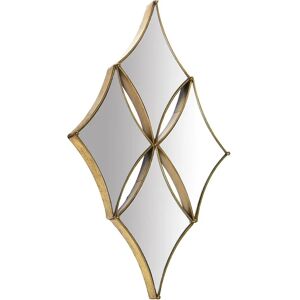 Alexandra House Living Muurspiegel - Goud - 5 x 67 x 44 cm Alexandra House Living Muurspiegel - Goud - 5 x 67 x 44 cm