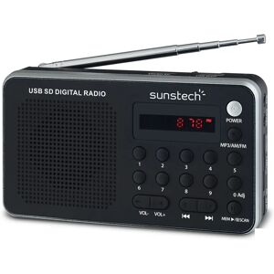 Radio Digital Portátil Sunstech - AM/FM, Wi-Fi, Pantalla LED Radio Digital Portátil Sunstech - AM/FM, Wi-Fi, Pantalla LED