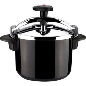 Magefesa Olla a presión negra de acero inoxidable 6L - Olla a presión Magefesa Olla a presión negra de acero inoxidable 6L - Olla a presión