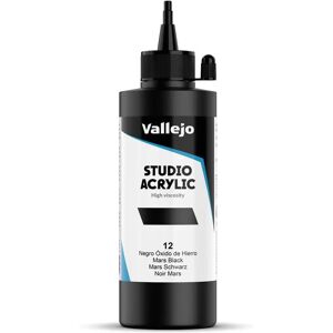 Tinta Acrílica Vallejo 200 ml - Óxido de Ferro Preto - Materiais de Arte Tinta Acrílica Vallejo 200 ml - Óxido de Ferro Preto - Materiais de Arte