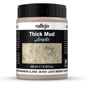 Vallejo 26810 Light Brown Thick Mud Model Accessory Vallejo 26810 Light Brown Thick Mud Model Accessory