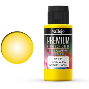Vallejo Premium Candy Yellow Acrylic Paint - 60ml - Model & RC Vallejo Premium Candy Yellow Acrylic Paint - 60ml - Model & RC