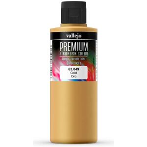 Vallejo Gold Acrylic Paint - 200ml, Model 63.049 - Premium Metallic & Pearl Vallejo Gold Acrylic Paint - 200ml, Model 63.049 - Premium Metallic & Pearl