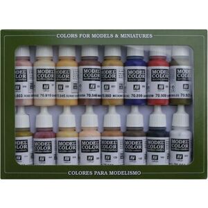 Vallejo 70.125 Acrylic Paint - Skin Tones - 16 pcs Vallejo 70.125 Acrylic Paint - Skin Tones - 16 pcs
