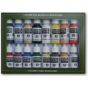 Vallejo Basic Colors USA (16) Acrylic Paint Set - Model Colors Vallejo Basic Colors USA (16) Acrylic Paint Set - Model Colors