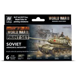 Vallejo 70.202 Acrylic paint - Soviet Armor Infantry Set - Model Color - WWII Vallejo 70.202 Acrylic paint - Soviet Armor Infantry Set - Model Color - WWII