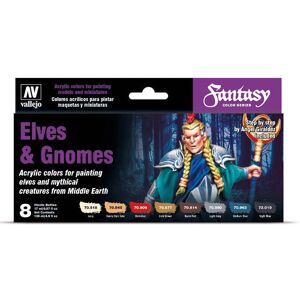 Vallejo Model Color Set - Elves and Gnomes - Acrylic Paints Vallejo Model Color Set - Elves and Gnomes - Acrylic Paints