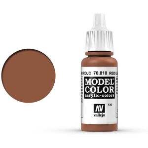 Vallejo Model Color 17ml - Red Leather - Acrylic paint Vallejo Model Color 17ml - Red Leather - Acrylic paint