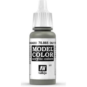 Tinta acrílica Vallejo Model Color Cinza 17ml - OILY STEEL - Para modelos Tinta acrílica Vallejo Model Color Cinza 17ml - OILY STEEL - Para modelos