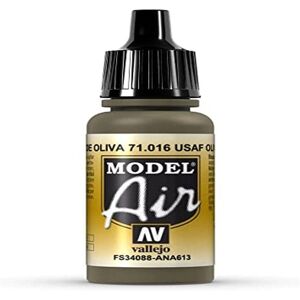 Vallejo Model Air Olive Drab Acrylic Paint - 17ml - Airbrush Suitable Vallejo Model Air Olive Drab Acrylic Paint - 17ml - Airbrush Suitable
