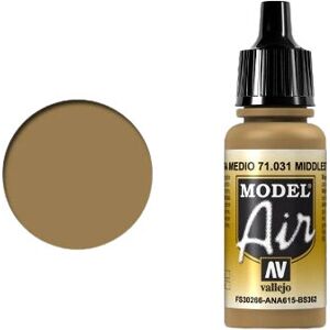 Vallejo Model Air Middle Stone Acrylic Paint - Airbrush & Detail Vallejo Model Air Middle Stone Acrylic Paint - Airbrush & Detail